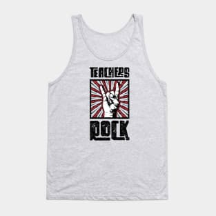 Teachers Rock! - Red - Barn Shirt USA Tank Top